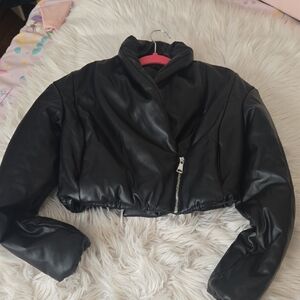 Express Cropped Coat Sz Xs